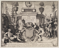 KG 06719
<br/>
Titelblad: Enghien, 17 voorstellingen
<br/>
<em>Hooghe, Romeyn de (1645-1708)</em>